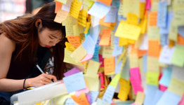 [서울포토] ’강남 묻지마 살인사건’ 희생자 추모 메시지