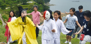 [서울포토] 무형문화재 전수하는 경남 충무초등학교