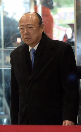 [서울포토] 김승현 한화회장, 대기업 총수 청문회 참석