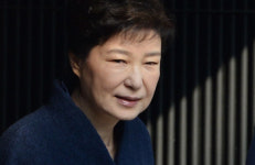 [서울포토] 모습 드러낸 박근혜 전 대통령