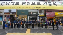 서울시의회 성중기의원 “2년 노력 끝에 강남대로 횡단보도 개통”