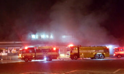 옥천휴게소 편의점 불로 8200만원 피해…40분만에 진화