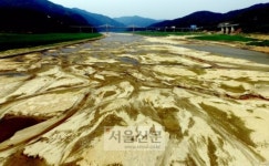 바닥 드러낸 소양강
