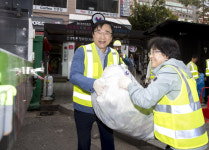 도봉구청장·환경부 장관 쓰레기 수거