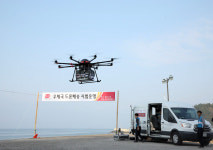 고흥서 득량도까지...드론으로 택배 배달 첫 성공