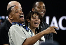 [포토] 윌 스미스, 테니스 경기 관람온 ‘리액션 부자’