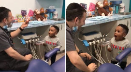 치과가 무섭다고? 마술로 아이 웃게 하는 의사 (영상)