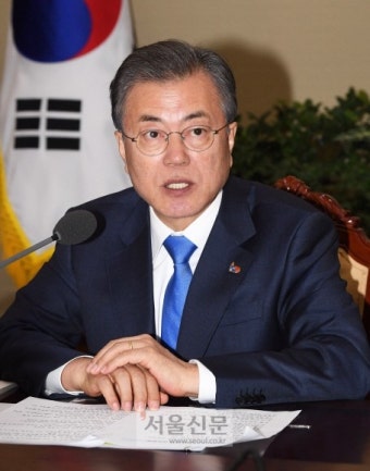 [서울포토] 문재인 대통령, NSC 전체회의 주재