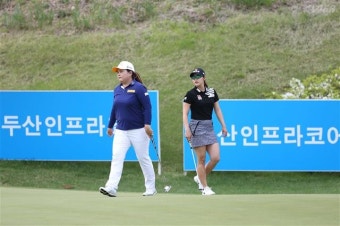 박인비 두산매치플레이 8강 탈락, 타이틀 방어 실패