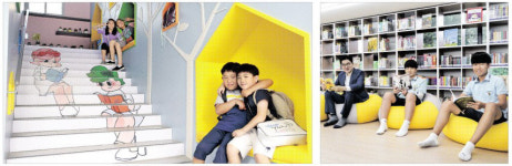 학생들이 바꾼 강동 행복학교… “칙칙한 도서실이 북카페 됐어요”