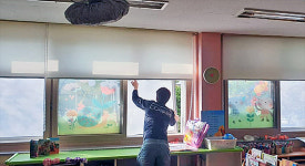 ‘미세먼지 클린교실’로 바뀐 경기도 곡란초등학교