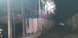 충북 진천 농장 화재로 염소 2500마리 불에 타