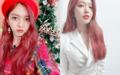 AOA 찬미, 빨간 머리가 이렇게 잘 어울려? ‘섹시요정’
