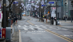 [서울포토]한산한 신촌거리
