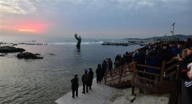 해맞이 명소 호미곶 광장 폐쇄