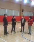 임채철 경기도의원, 성남 이매중학교 체육관 주요 시설물 점검