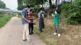 김직란 경기도의원, 도내 하천 안전을 위한 수원천 현장점검 실시