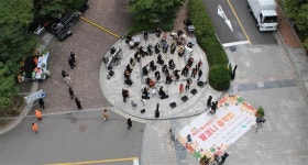 주민 위로하는 은평… 아파트 발코니 가을 음악회