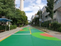 중원초 앞 옐로카펫, 청원초 앞 컬러블록