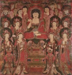 꼭 닮은 두 보살님, 화려한 금관 쓰고  800년 만에 나들이