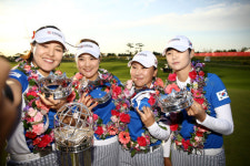 여자골프 국가대항전 인터내셔널 크라운 한화 후원으로 내년 재개