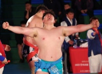 김민재는 역시 모래판 괴물, 고교 시절 최강 라이벌 넘어 4개 대회 연속 우승