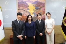 이효원 서울시의원, 서울시청소속 박지원 선수·쇼트트랙 국가대표 선수단 격려