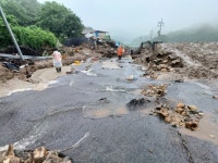 [르포]산사태 덮친 경북 예천군 효자면 백석리…주민 6명 사망, 1명 실종