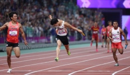 37년 만에 쾌거, 한국 육상 400m 男 계주서 눈물의 동메달 [포토多이슈]