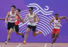 37년 만에 쾌거, 한국 육상 400m 男 계주서 눈물의 동메달 [포토多이슈]