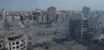 [영상] ‘지옥’ 된 가자지구…드론으로 본 이스라엘 보복 폭격 현장