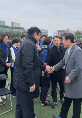 미리 보는 계양을 ‘빅매치’…이재명-원희룡 조우(영상)