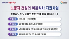 ‘잘 쉬고 잘 먹고’ 경남형 노동자 휴·식 프로젝트 시동