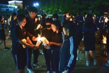 학교서 빛나는 하룻밤을…창원대산중 진로체험활동 ‘벚꽃엔딩 스쿨핑’ 성료