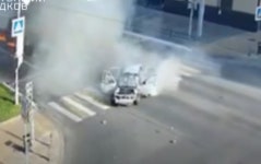 (영상) “평생 운 다 썼다”…‘간발의 차’로 우크라 드론 공격 피한 트럭 [포착]