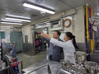 김호겸 경기도의원, 번천초등학교 학교급식실 환기설비 개선 현황 점검