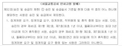 곽향기 서울시의원 “파면당한뒤 소송 건 중징계자는 승진, 처분 인정한 경징계자는 승진제외한 서울교통공사”