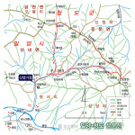 # 밀양·청도 운문산 개념도