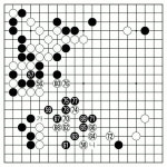 제5회 응씨배 세계바둑선수권 결승5번기 제1국 제5보 (56∼77)