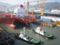 [포토뉴스] 컨테이너운반선 합동 진수