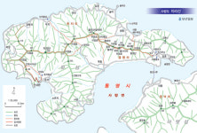 [산&산] 사량도 지리산 산행지도