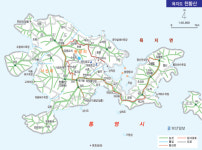 [산&산] 욕지도 천황산 산행지도