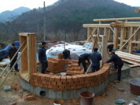 구들 놓는 법 배우세요 진주서 통나무학교 강좌