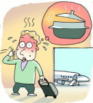 고유가 불똥 김해공항 찜통