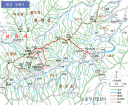 [산&산]  함양 오봉산 산행지도