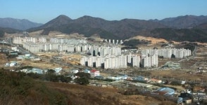 도로 공사중 편의시설 감감 입주 꺼리는 썰렁 도시