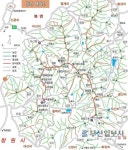 [산&산]  창원 백월산 산행지도