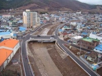 진주 문산천 재해방지공사 완료