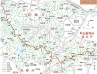 [산&산] <208> 김해 굴암산~녹산 수문 산행지도