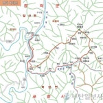 [산&산] <216> 영덕 바데산 산행지도